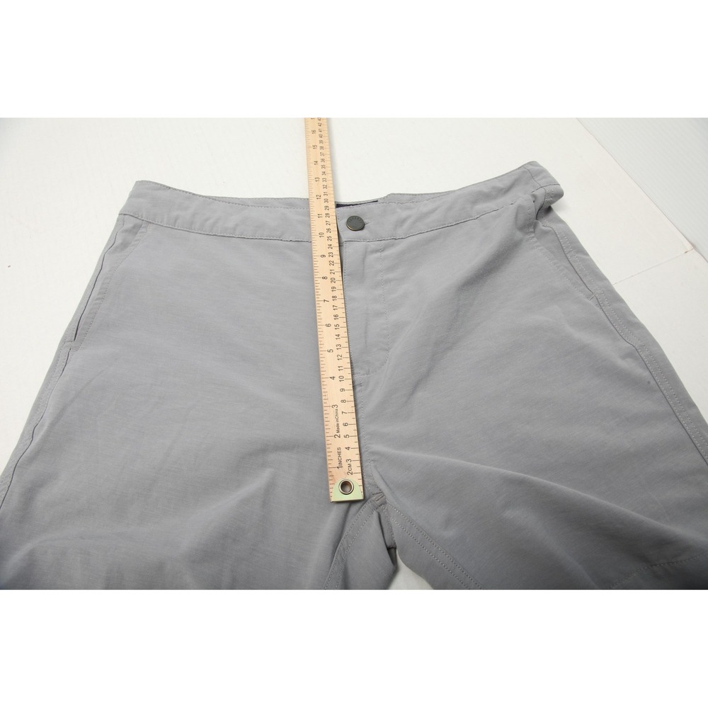 Faherty Shorts Mens 35 Gray All Day Hybrid Drawstring Zip Pocket Stretch Tech - Picture 9 of 11